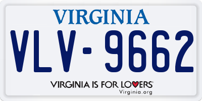 VA license plate VLV9662