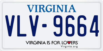 VA license plate VLV9664