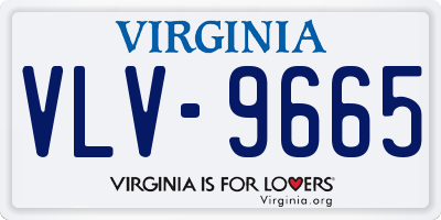 VA license plate VLV9665