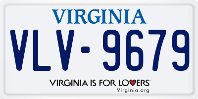 VA license plate VLV9679