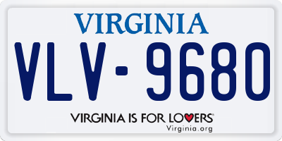 VA license plate VLV9680