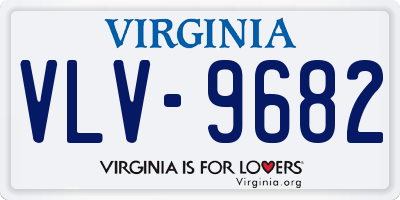 VA license plate VLV9682