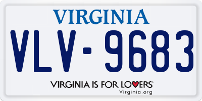 VA license plate VLV9683