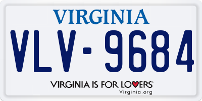 VA license plate VLV9684