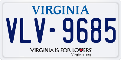 VA license plate VLV9685