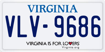 VA license plate VLV9686