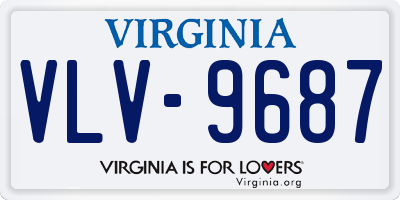 VA license plate VLV9687