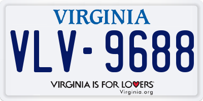 VA license plate VLV9688