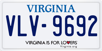 VA license plate VLV9692