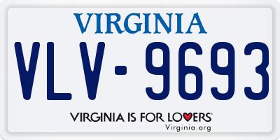 VA license plate VLV9693