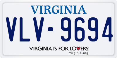 VA license plate VLV9694