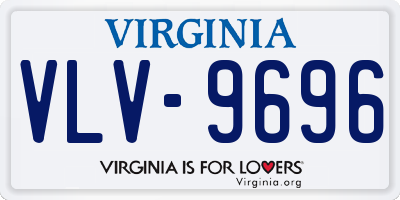 VA license plate VLV9696