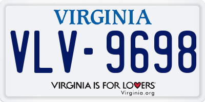 VA license plate VLV9698