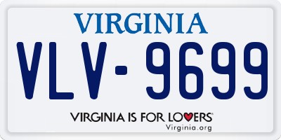 VA license plate VLV9699