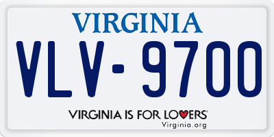 VA license plate VLV9700