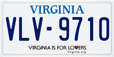 VA license plate VLV9710