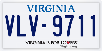 VA license plate VLV9711