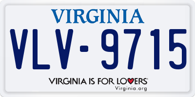 VA license plate VLV9715