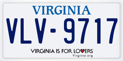 VA license plate VLV9717