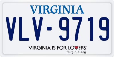 VA license plate VLV9719