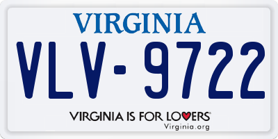 VA license plate VLV9722