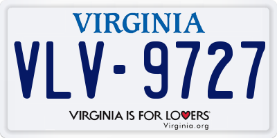 VA license plate VLV9727