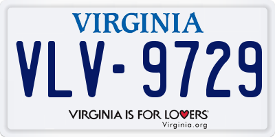 VA license plate VLV9729