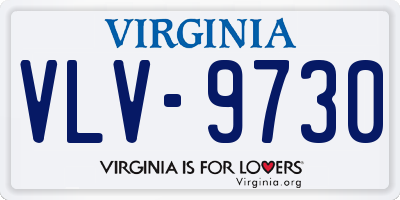 VA license plate VLV9730