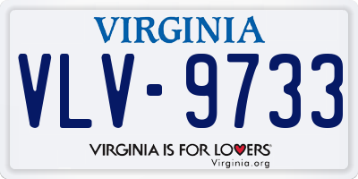 VA license plate VLV9733