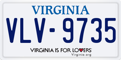 VA license plate VLV9735