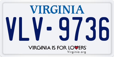 VA license plate VLV9736