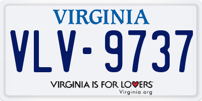 VA license plate VLV9737