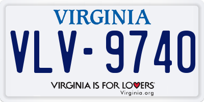 VA license plate VLV9740