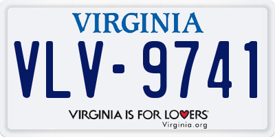 VA license plate VLV9741