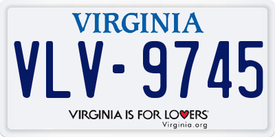 VA license plate VLV9745