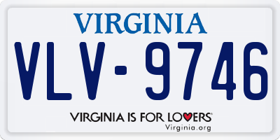 VA license plate VLV9746