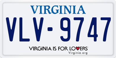 VA license plate VLV9747