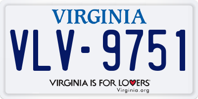 VA license plate VLV9751