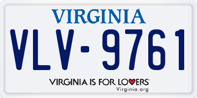 VA license plate VLV9761