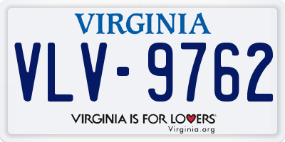 VA license plate VLV9762