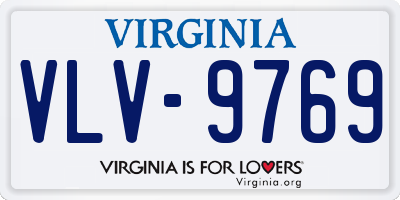 VA license plate VLV9769