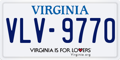 VA license plate VLV9770