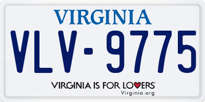 VA license plate VLV9775