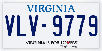 VA license plate VLV9779