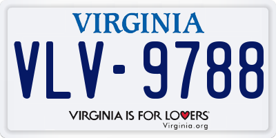 VA license plate VLV9788