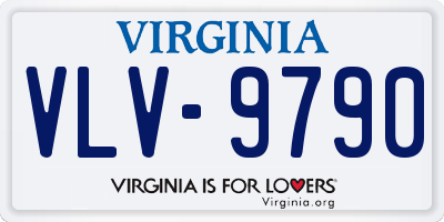 VA license plate VLV9790