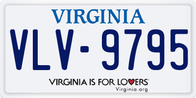 VA license plate VLV9795