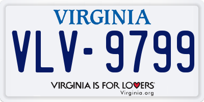 VA license plate VLV9799