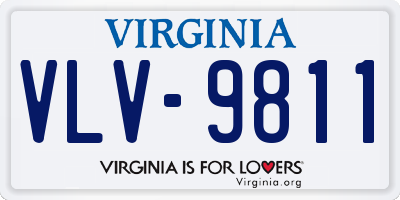 VA license plate VLV9811