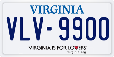 VA license plate VLV9900